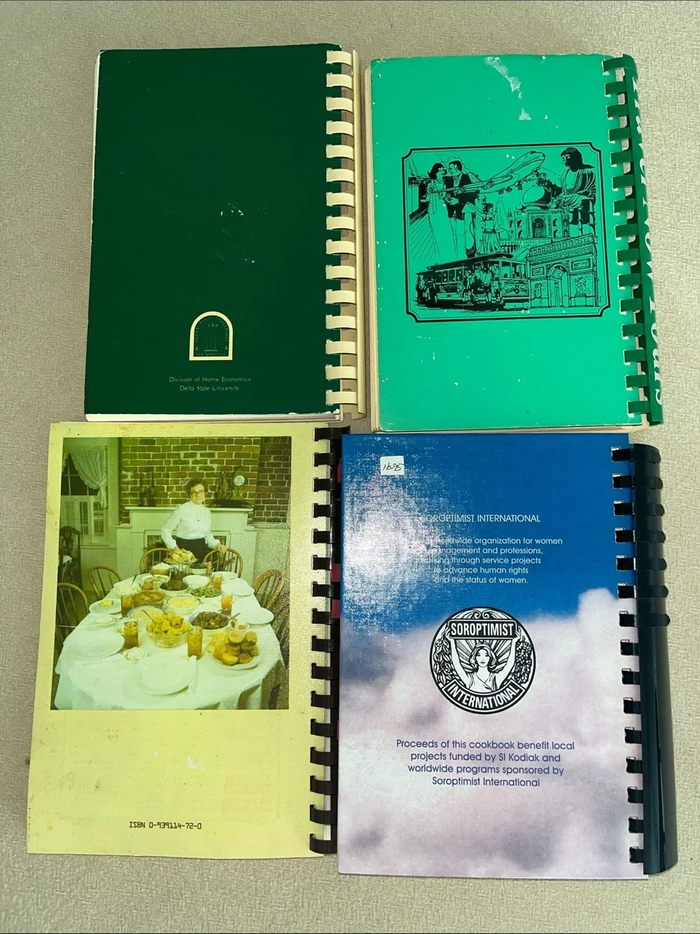 Vintage spiral Alaska, University, Historic Cookbook Lot